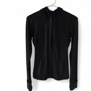 Lululemon black hooded define jacket